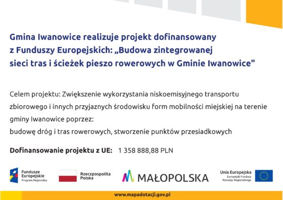 Budowa zintegrowanej sieci tras i ścieżek pieszo-rowerowych w Gminie Iwanowice
