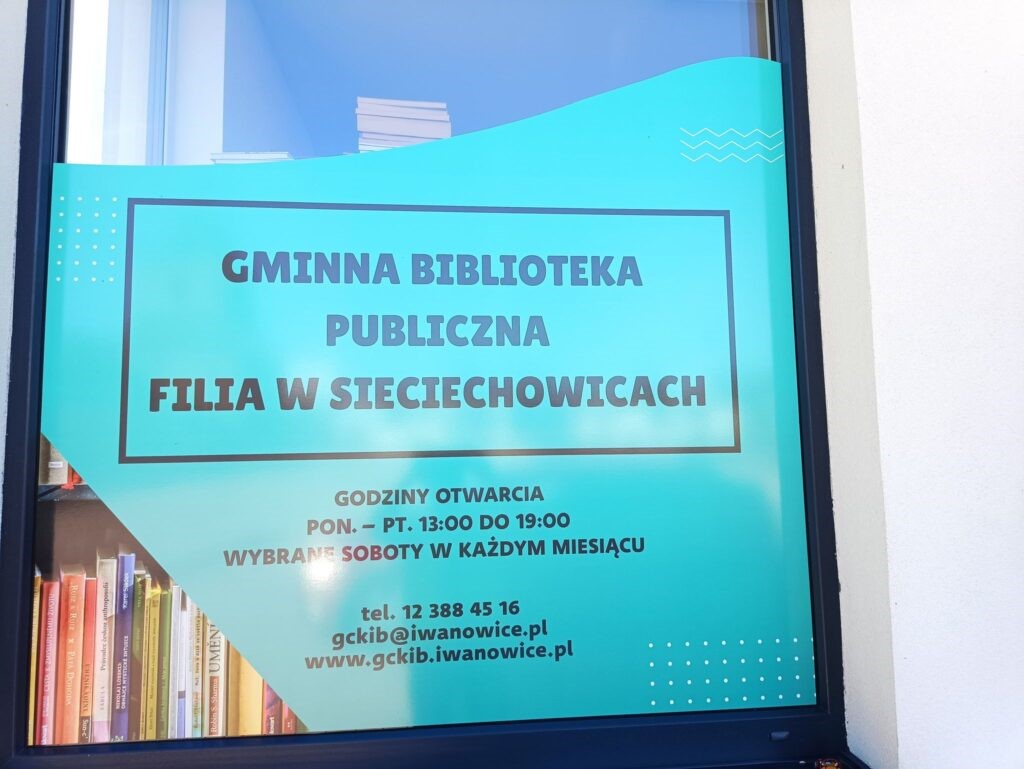 Biblioteka Gminna Filia w Sieciechowicach w nowej lokalizacji