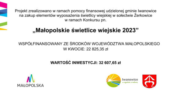 Małopolskie Świetlice Wiejskie 2023