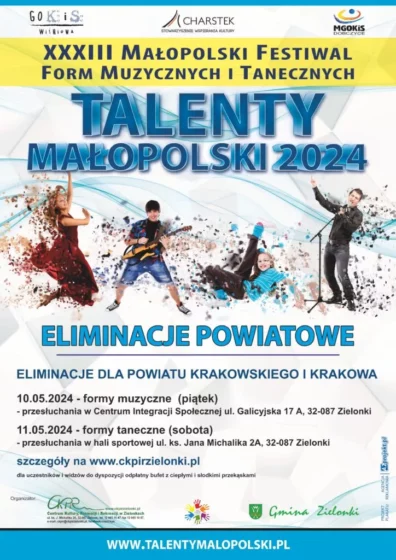 XXXIII Małopolski Festiwal Form Muzycznych i Tanecznych “Talenty Małopolski 2024”.